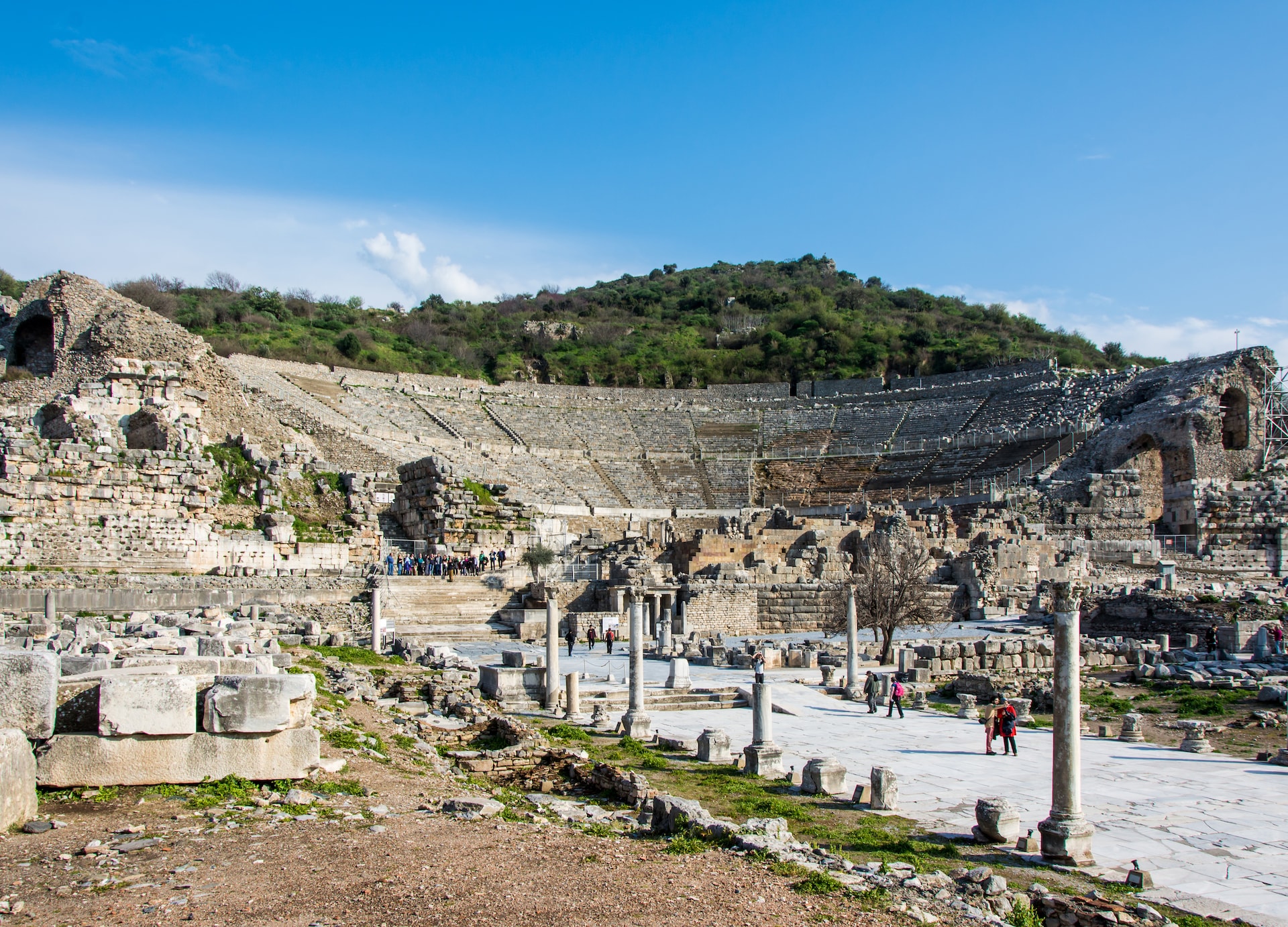 theatre and arcadian street harbor street ephesus