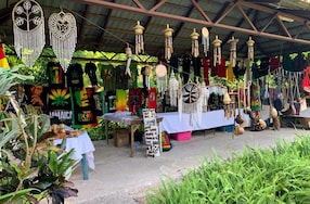 authentic rastafarian village experience t shirt stand vendor