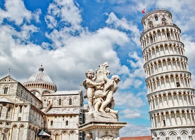 pisa place of miracles the leaning tower and the cathedral baptistery italy