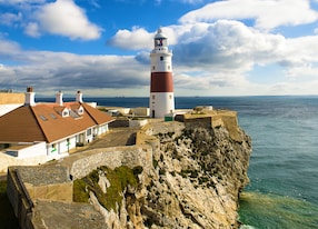 lighthouse of europa point in gribraltar