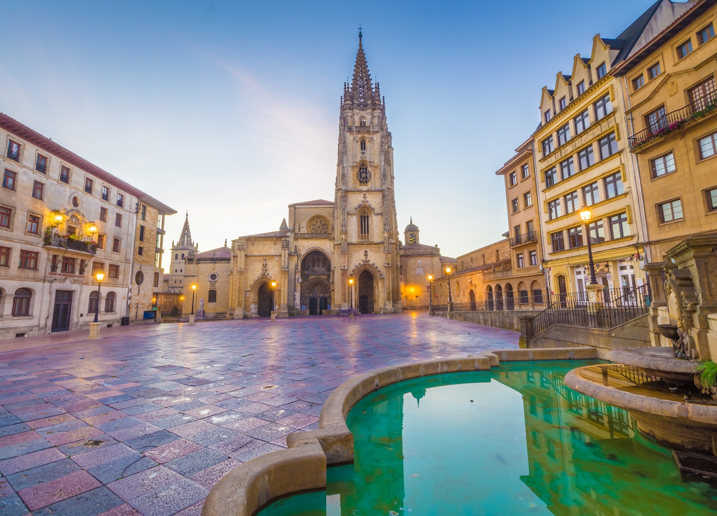 Explore Oviedo’s historic center and its famed Cathedral of San Salvador on the Camino. - Gijon, Spain