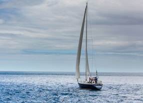 sail boat ocean horizon