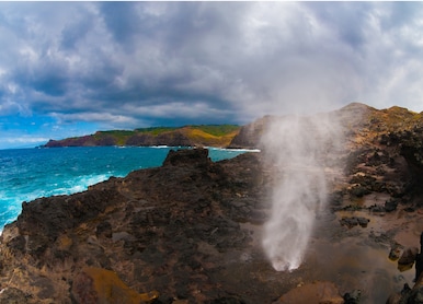 oahu blow hole and beach