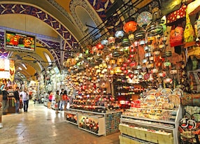 assorted lamps at the grand bazaar