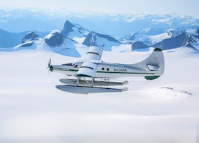5 Glacier Seaplane Exploration plane snow capped mountains