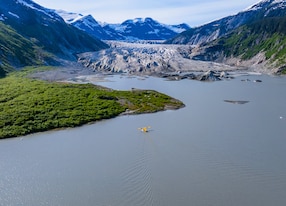 Tour of Norris Glacier by Floatplane Paddle and Hike Aerial Plane