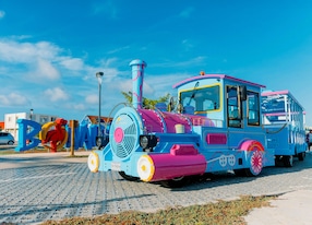 City Tour by Trolley Train Bonaire Sign