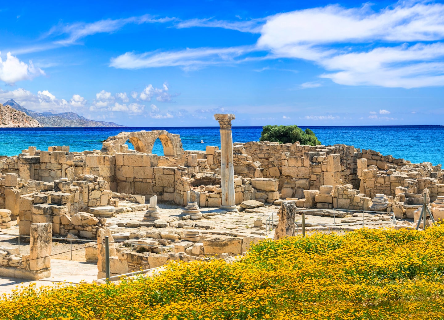 Kourion showcases ancient ruins, stunning mosaics, and breathtaking coastal views near Limassol. - Limassol, Cyprus