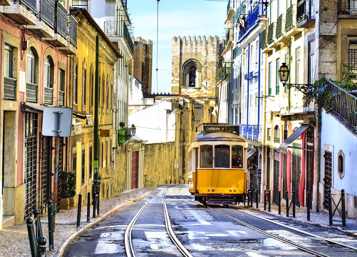 Iconic yellow Tram 28 is a fun, practical way to see Lisbon's historic, charming neighborhoods. - Lisbon, Portugal