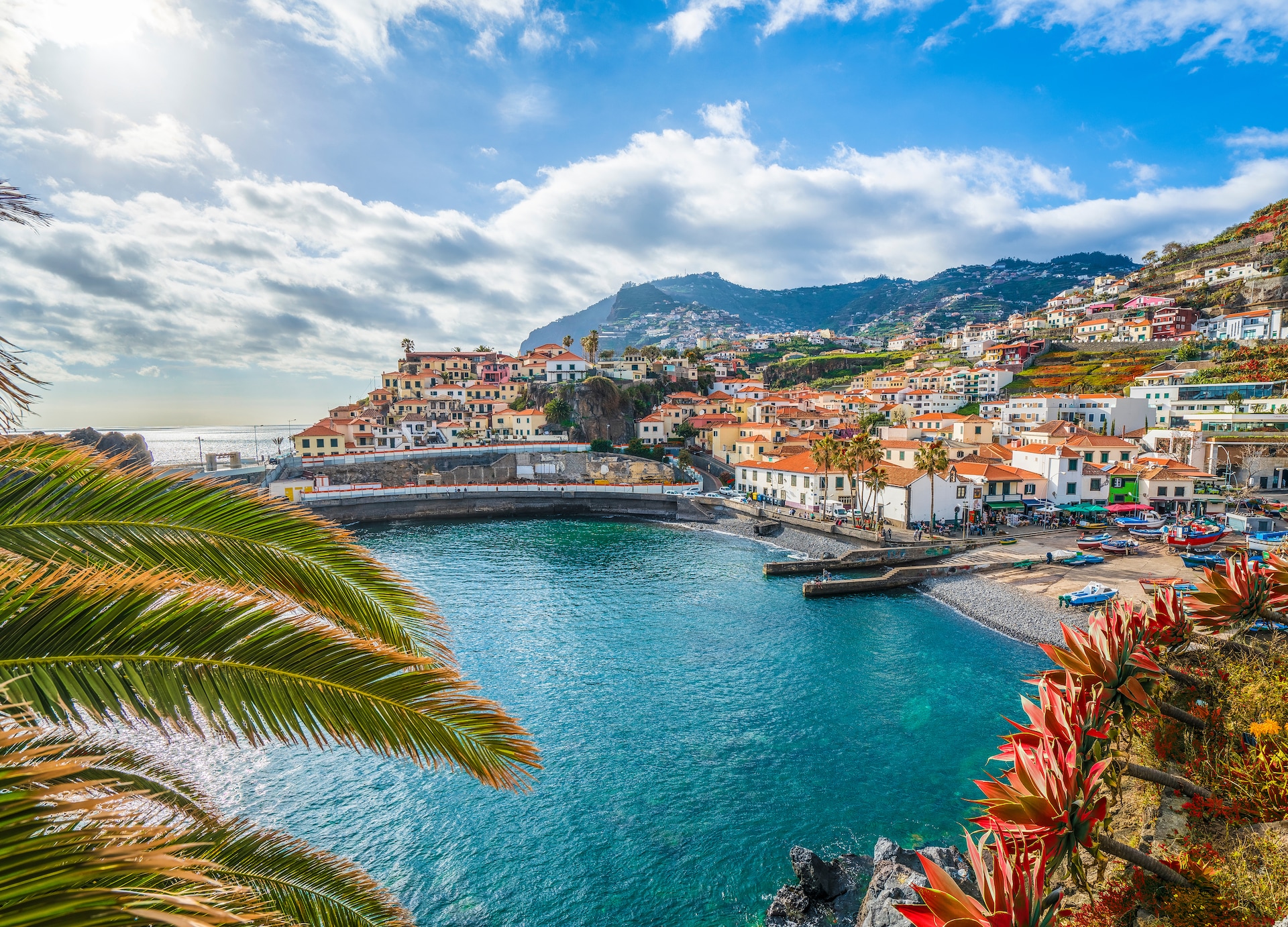 camara de lobos panoramic view madeira island portugal