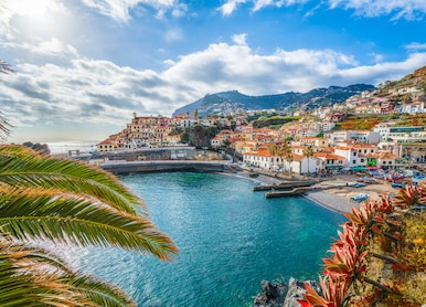 camara de lobos panoramic view madeira island portugal