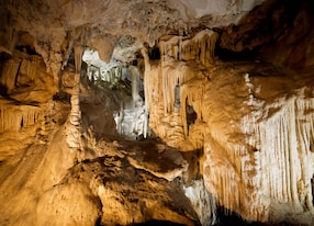 rock formations in the nerja caves spanish cuevas de nerja in spain andalusia region malaga