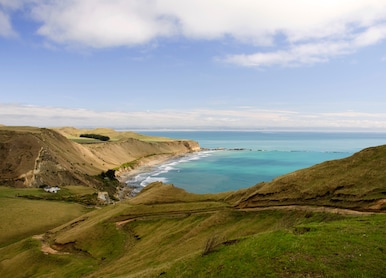 hawkes bay new zealand ocean mountain