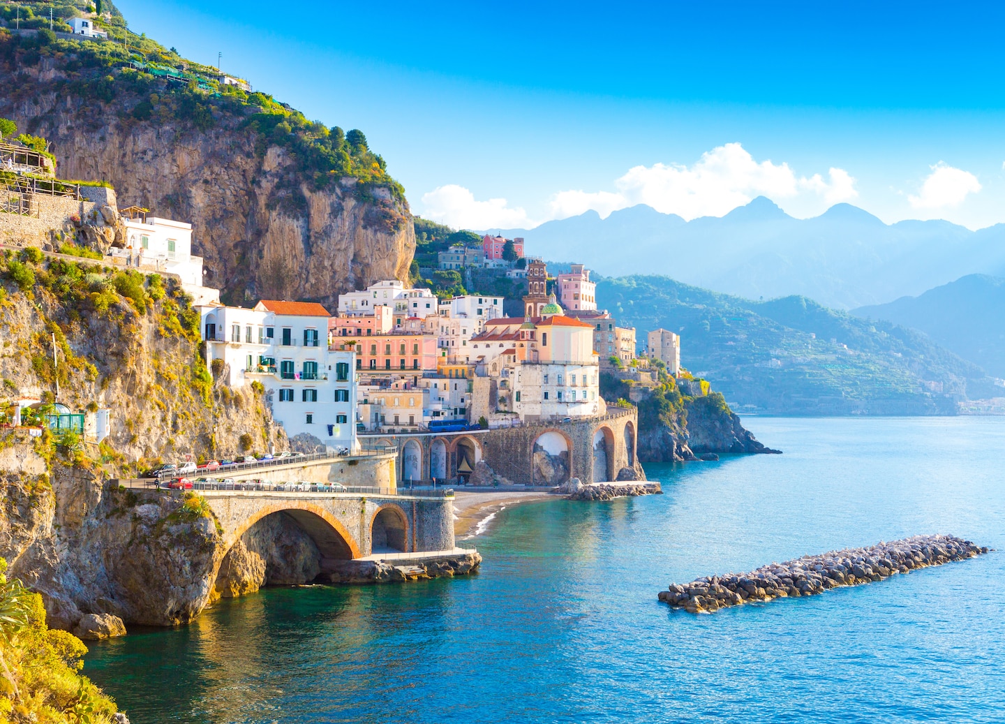 Explore Positano’s colorful church, boutique-lined lanes, and Spiaggia Grande for iconic Amalfi Coast charm. - Amalfi Coast (Salerno), Italy