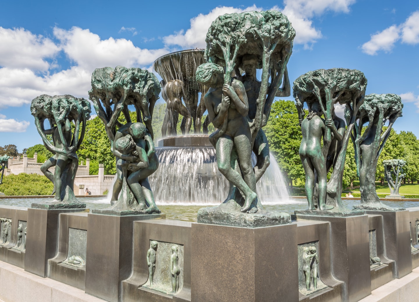 Vigeland Sculpture Park showcases over 200 striking sculptures, blending art and nature in central Oslo. - Oslo, Norway