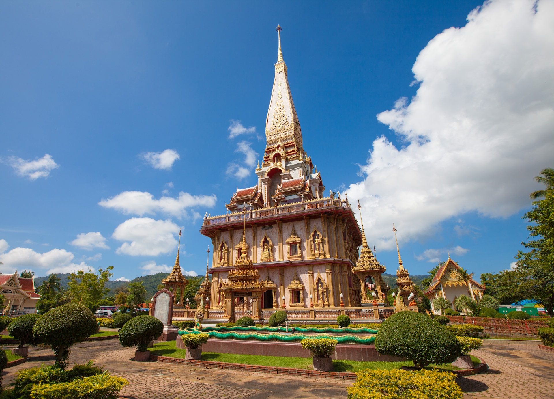 wat chalong temple in phuket thailand