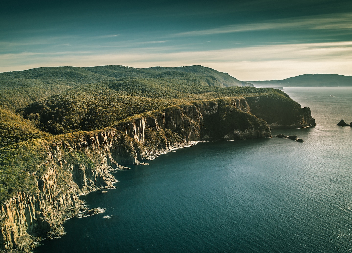 Fly over Tasmania’s eastern coast to see towering cliffs, the Tasman Peninsula, and yacht race route. - Hobart, Tasmania
