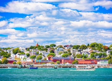 portland maine usa coastal townscape