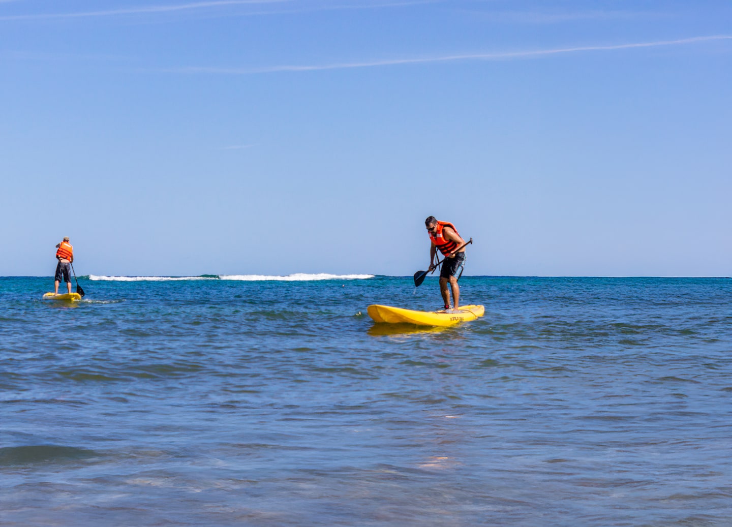 Kayaks rest beside a clear natural pool surrounded by lush Costa Maya jungle greenery. - Puerto Costa Maya, Mexico