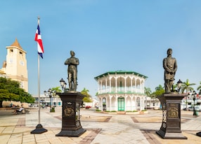 Puerto Plata City Sights and Beach Break Statues City Square