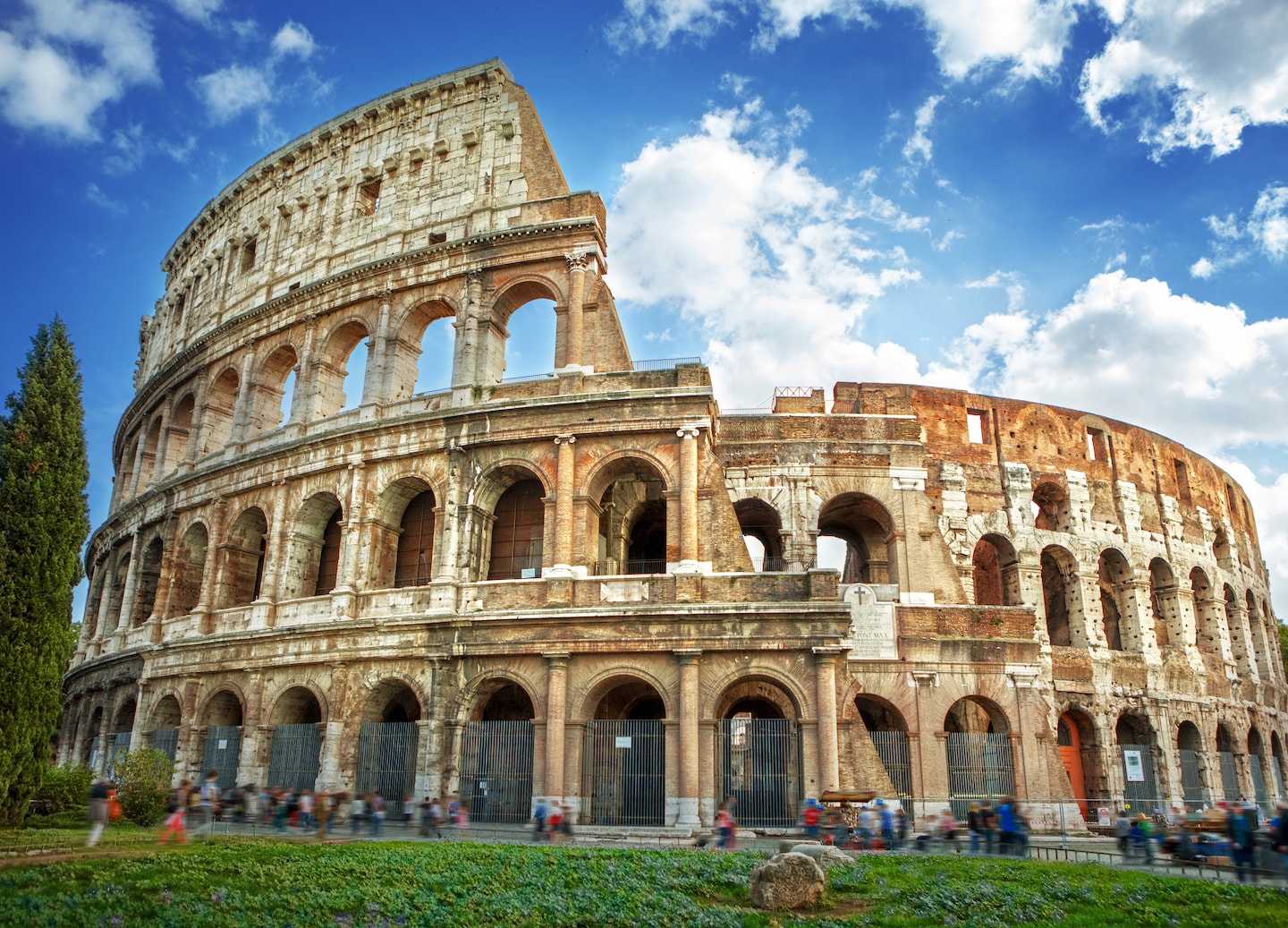 The Colosseum, Rome’s iconic amphitheater, showcases ancient gladiator battles and Roman grandeur. - Rome (Civitavecchia), Italy