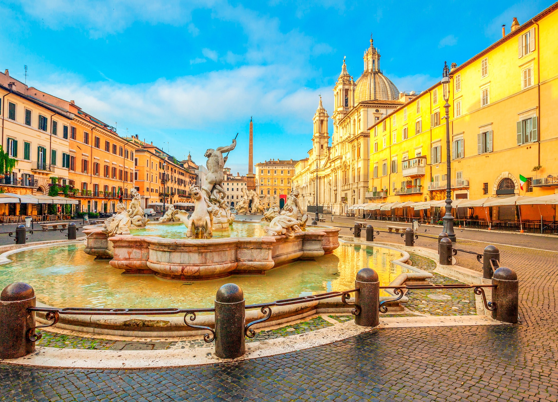 piazza navona square in rome italy neptune fountain rome architecture and landmark