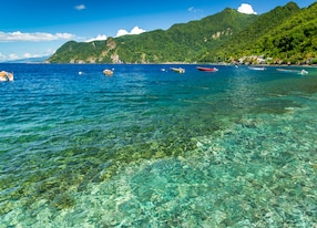 soufriere bay dominica caribbean