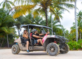 jungle and beachside buggy adventure people riding off road