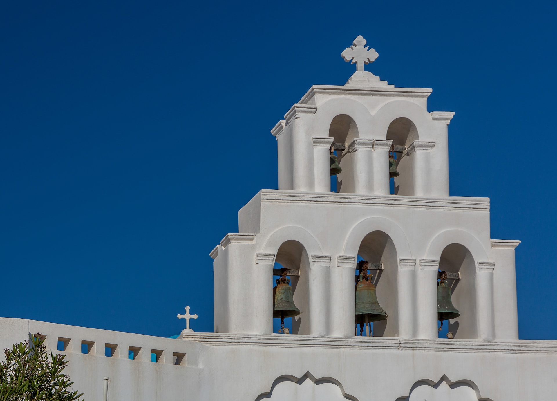 santorini greece church white building