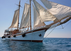 Santorini Classic Wooden Yacht Cruise
