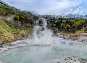 oyunuma is a hot water marsh area located approximately m north of jigokudani hell valley