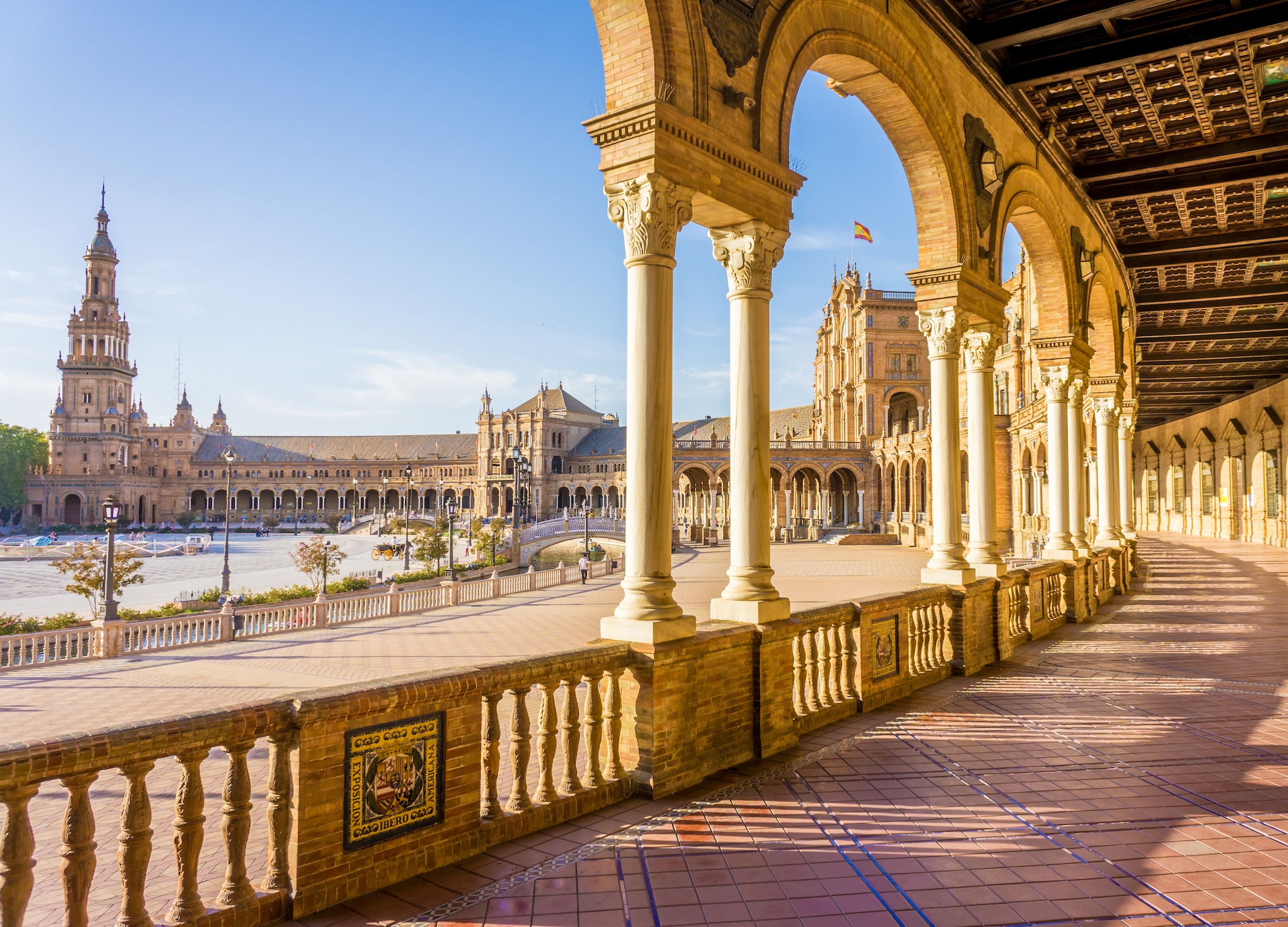 spain square plaza de espana seville spain built on it is one example of the regionalism