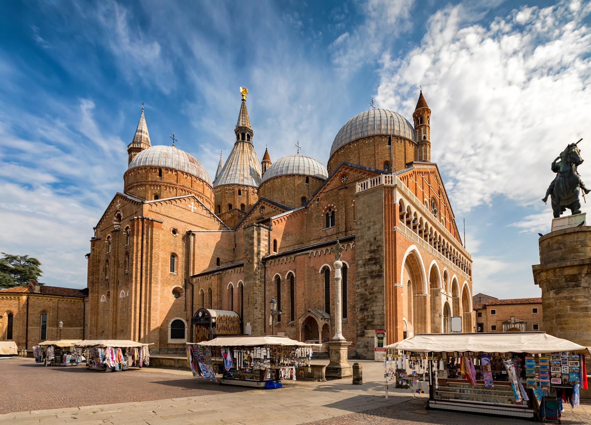 the basilica di sant antonio in padova italy on a summer day