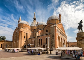 the basilica di sant antonio in padova italy on a summer day