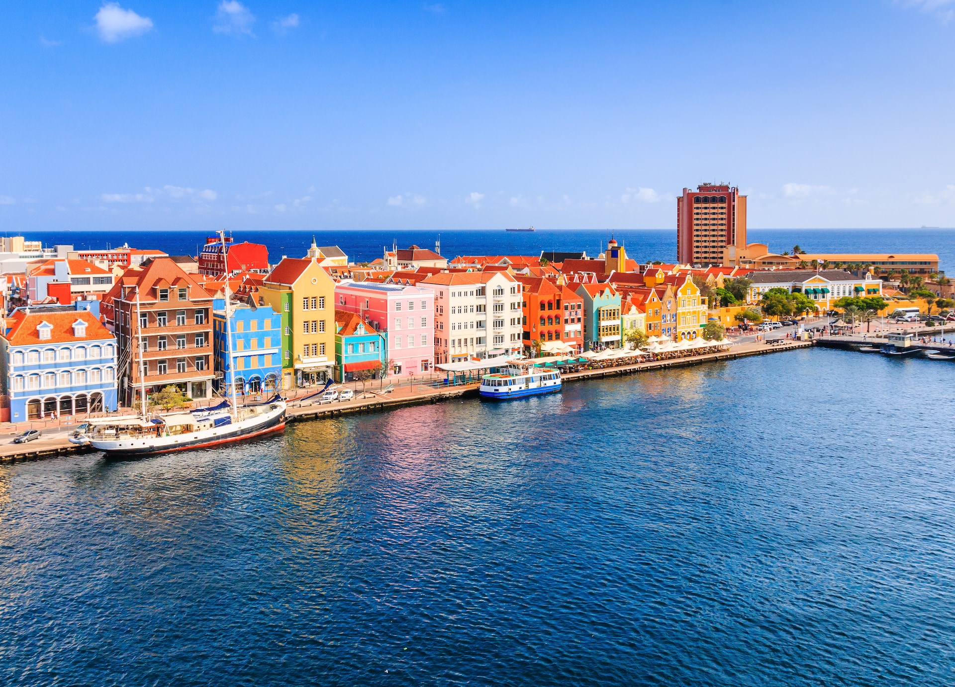 view of downtown willemstad curacao netherlands antilles