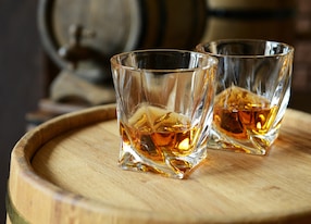rum tasting barrel glasses