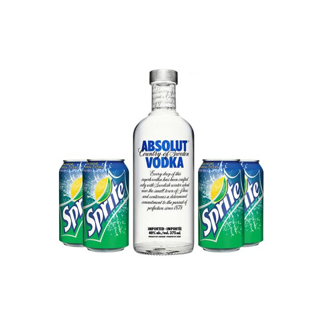 Absolut Vodka and Sprite Package