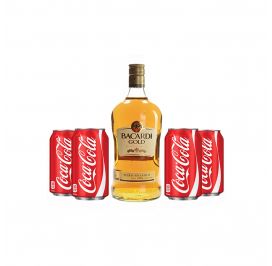 Bacardi Gold and Coca-Cola Package