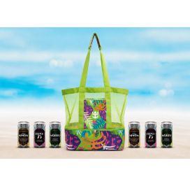 MESH BEACH COOLER BAG W/ BLIND TIGER