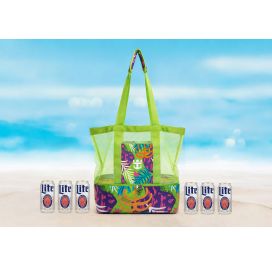 MESH BEACH COOLER BAG W / MILLER LITE