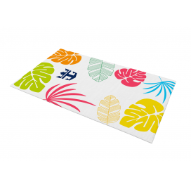 Tropical White Beach Towel