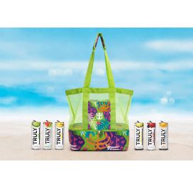 MESH BEACH COOLER BAG W/ TRULY