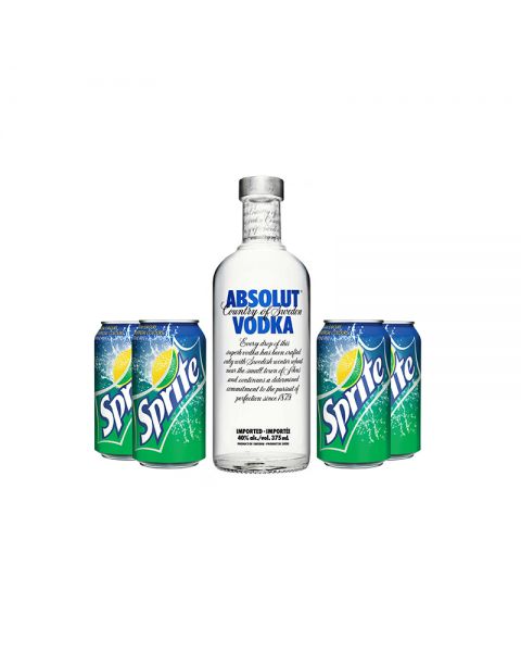 Absolut Vodka and Sprite Package