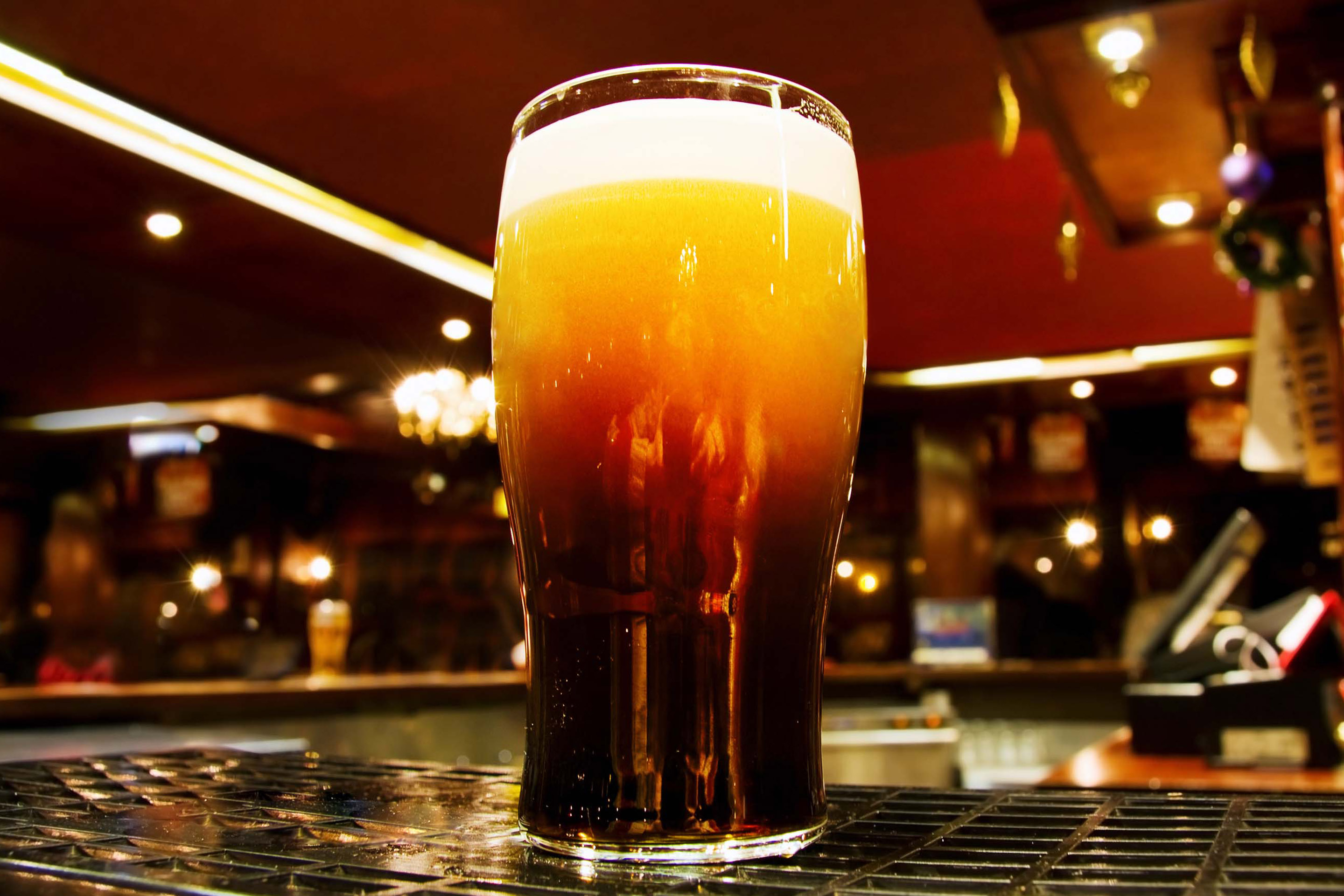 Close-Up Irish Black Beer